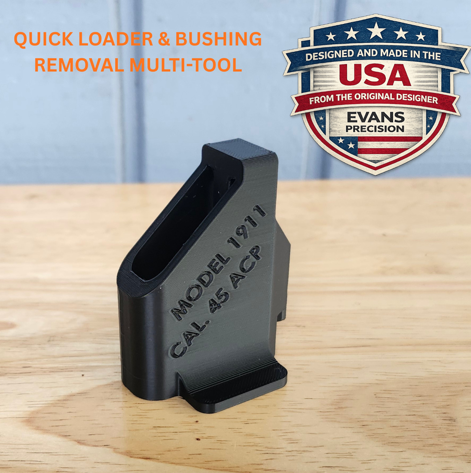 1911 45ACP Speed Loader and Plug/Bushing Removal Disassembly Multi Tool