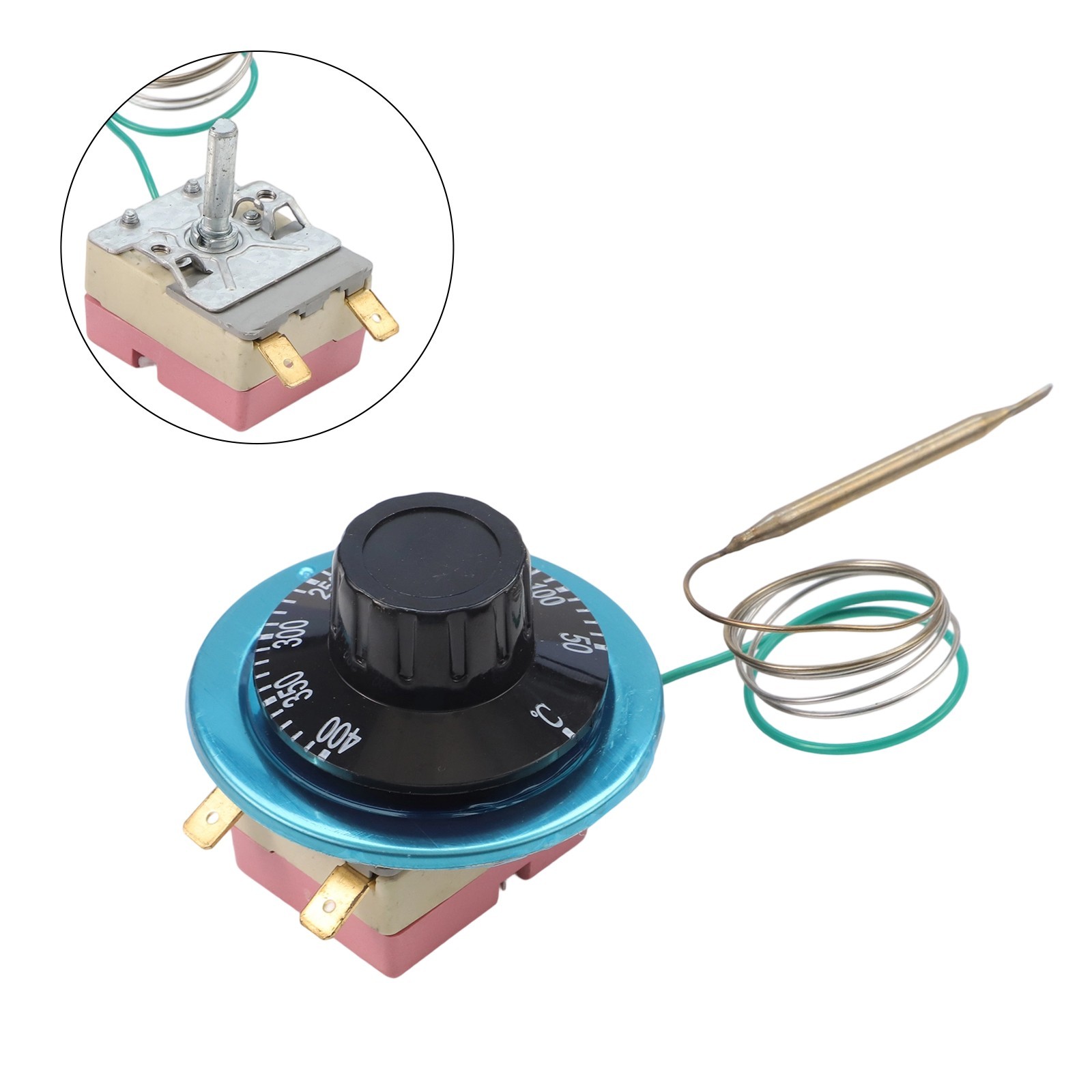 Electric Oven Thermostat ,Adjustable Temperature Controller Switch,50-400℃ 2 Pin
