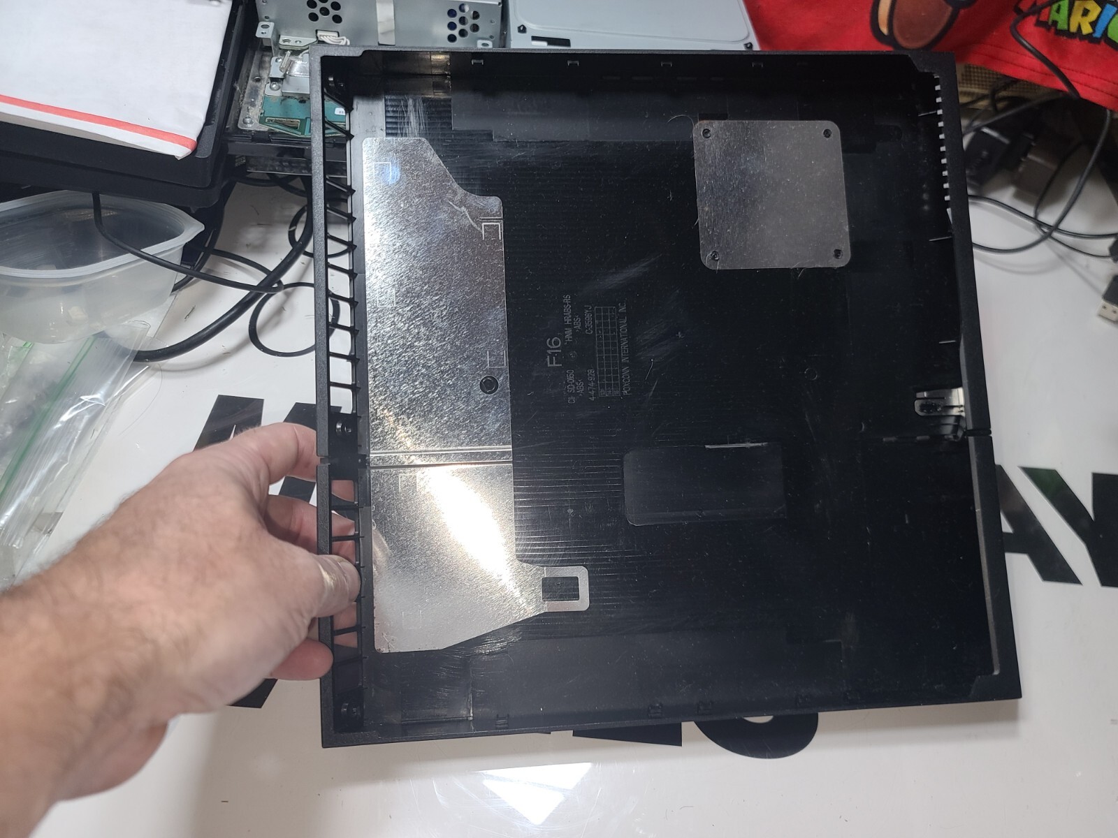 PlayStation 4 CUH-1001A Labeled EMPTY Bottom Case Shell w/Eject Button-Just OK