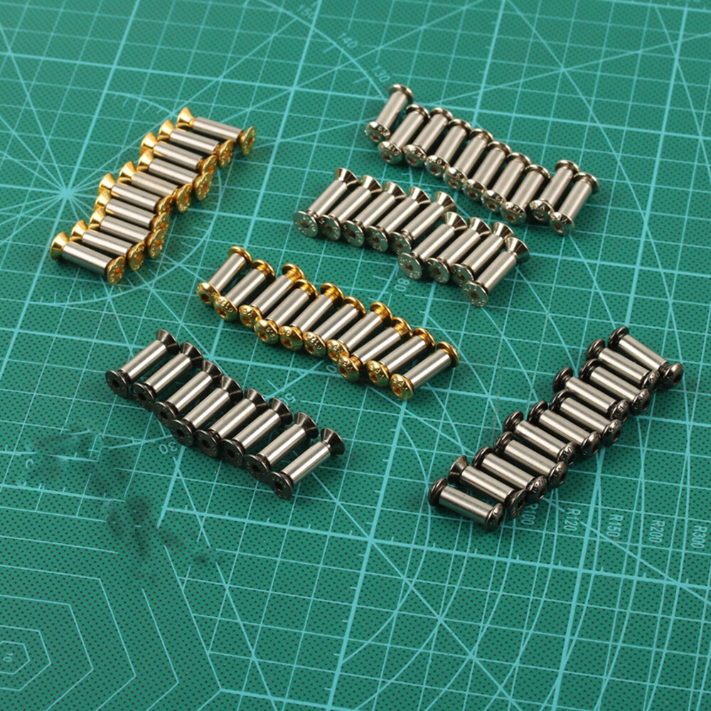 10pcs/lot Knife Handle Bolt Rivets Scale Screw Fastener Nut Flat Round Hex Head
