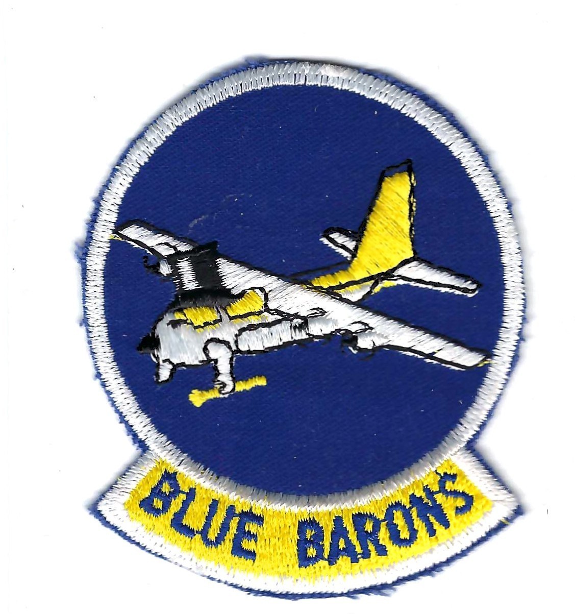 PATCH USAF 62ND TACTICAL AIRLIFT  SQ  BLUE BARONS    JT-49