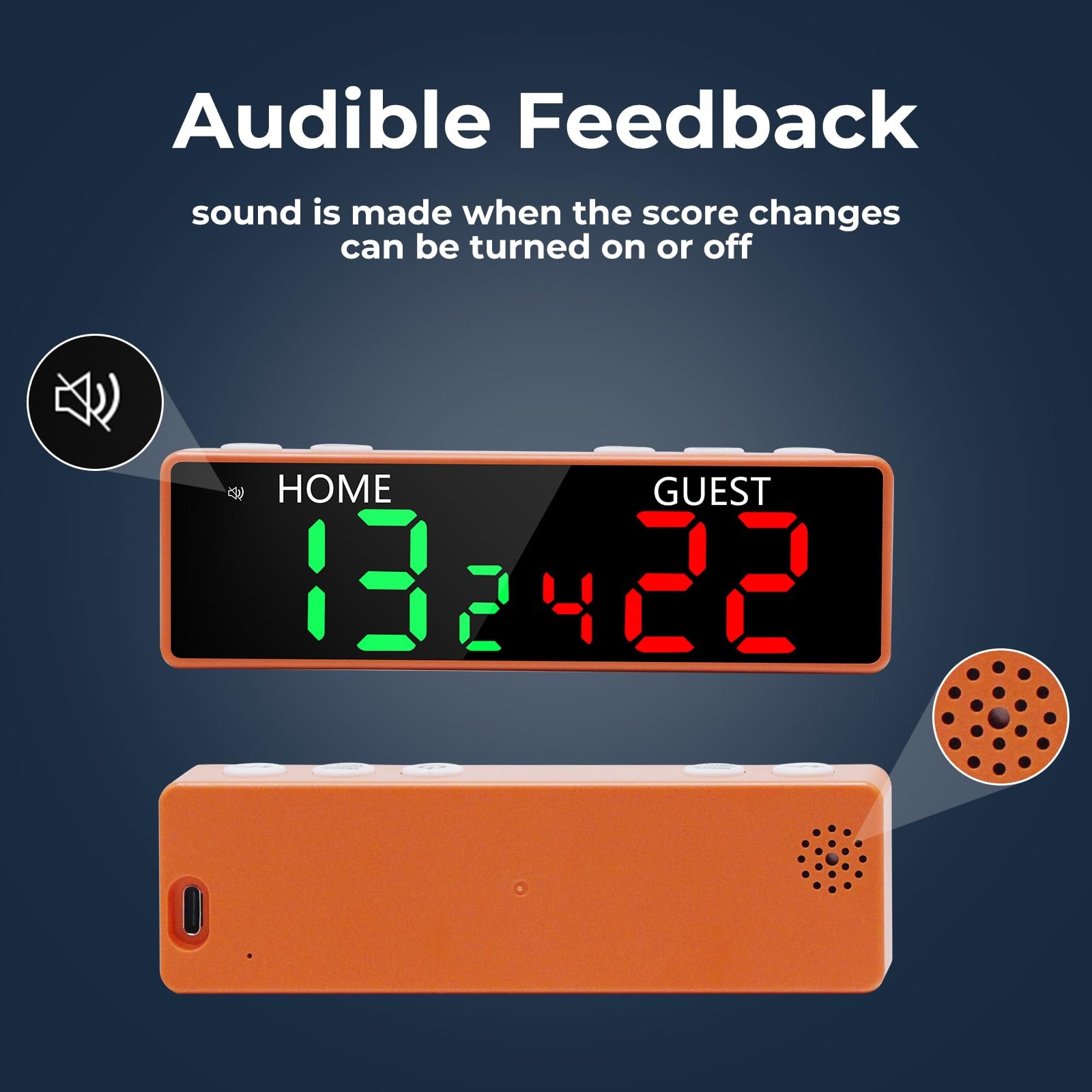 Mini Digital Scoreboard - Portable Tabletop Scoreboard for Games, Wireless Ba...