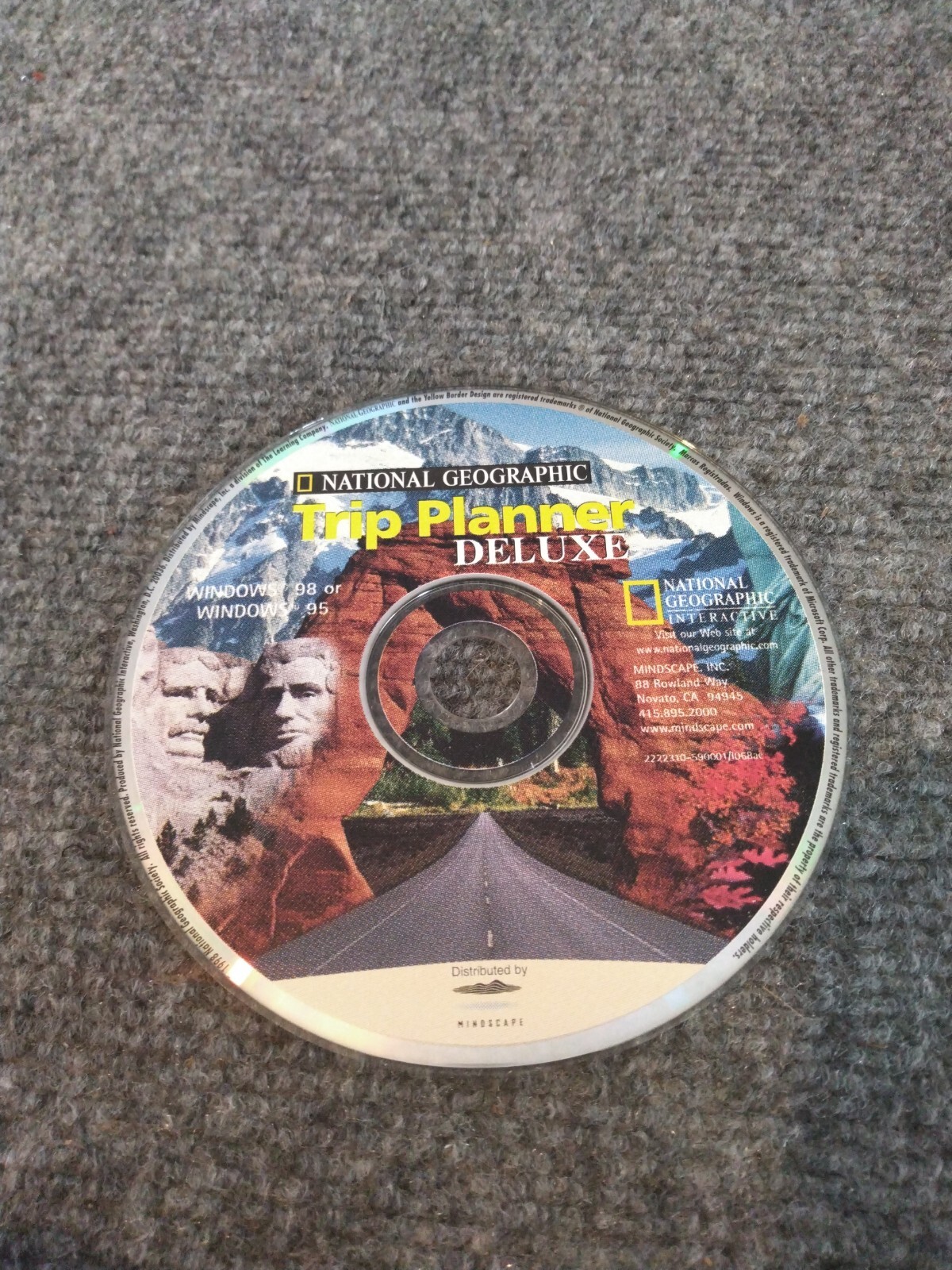 National Geographic Trip Planner Deluxe (Vintage PC CD-ROM, 1998)