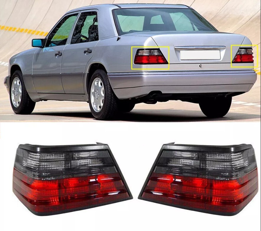 Left&Right Rear Tail Lights Brake Lamp For Mercedes Benz W124 E Class 1986-1995