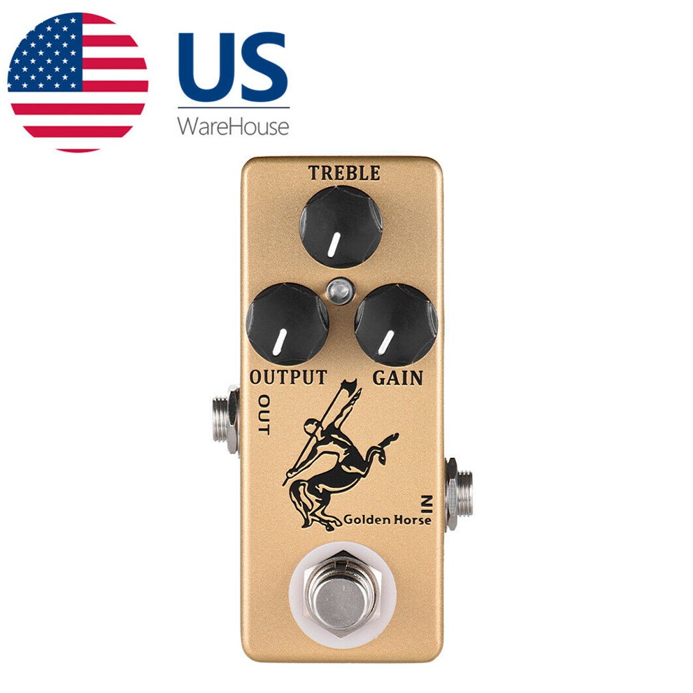 MOSKY Golden Horse Overdrive Boost Guitar Effect Pedal True Bypass LED Light