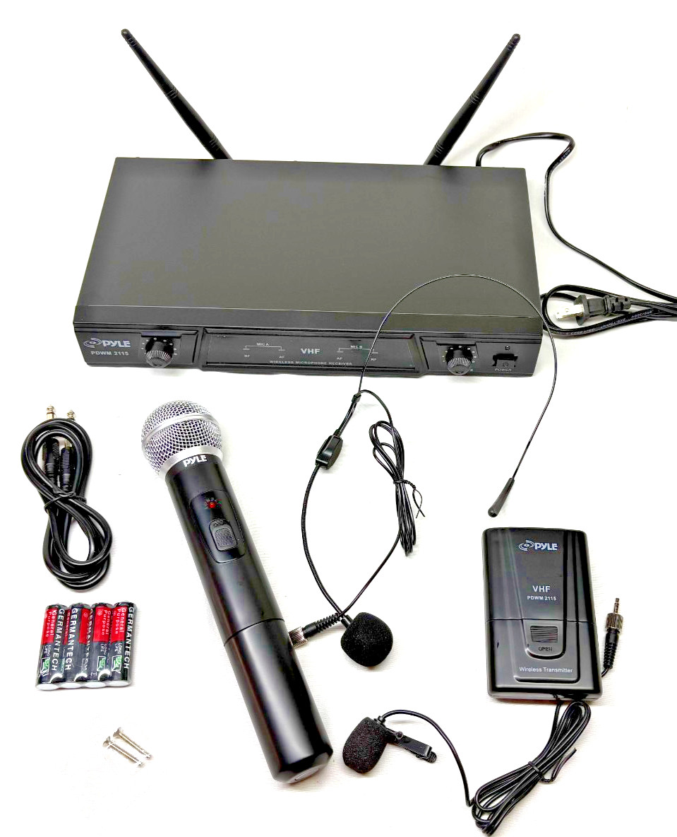 Pyle Professional PDWM2115 Wireless Microphone System - New