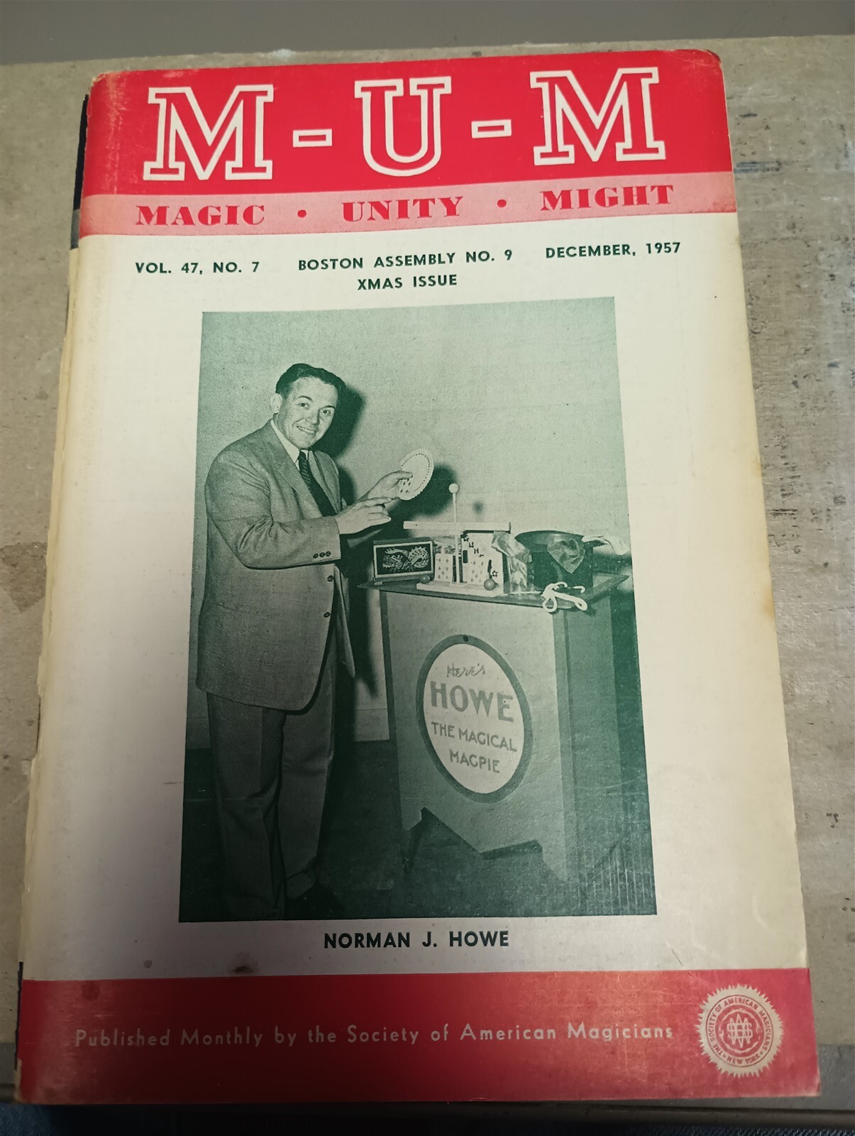 MUM Society of American Magicians Magazine Issue
