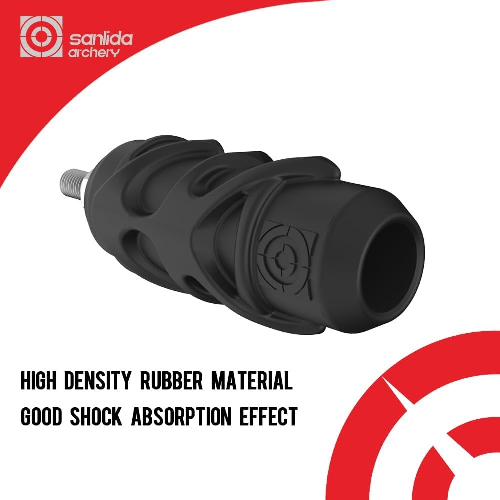 sanlida Archery Dragon X9 Stabilizer Bow Riser Extension Dampener, Easy Disconne