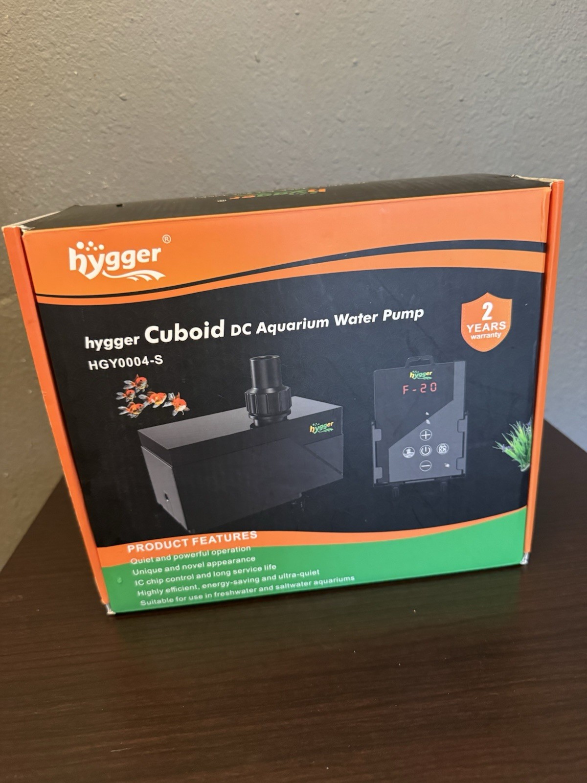 hygger HGY0004-S 530GPH Aquarium Water Pump W/ Intelligent Control