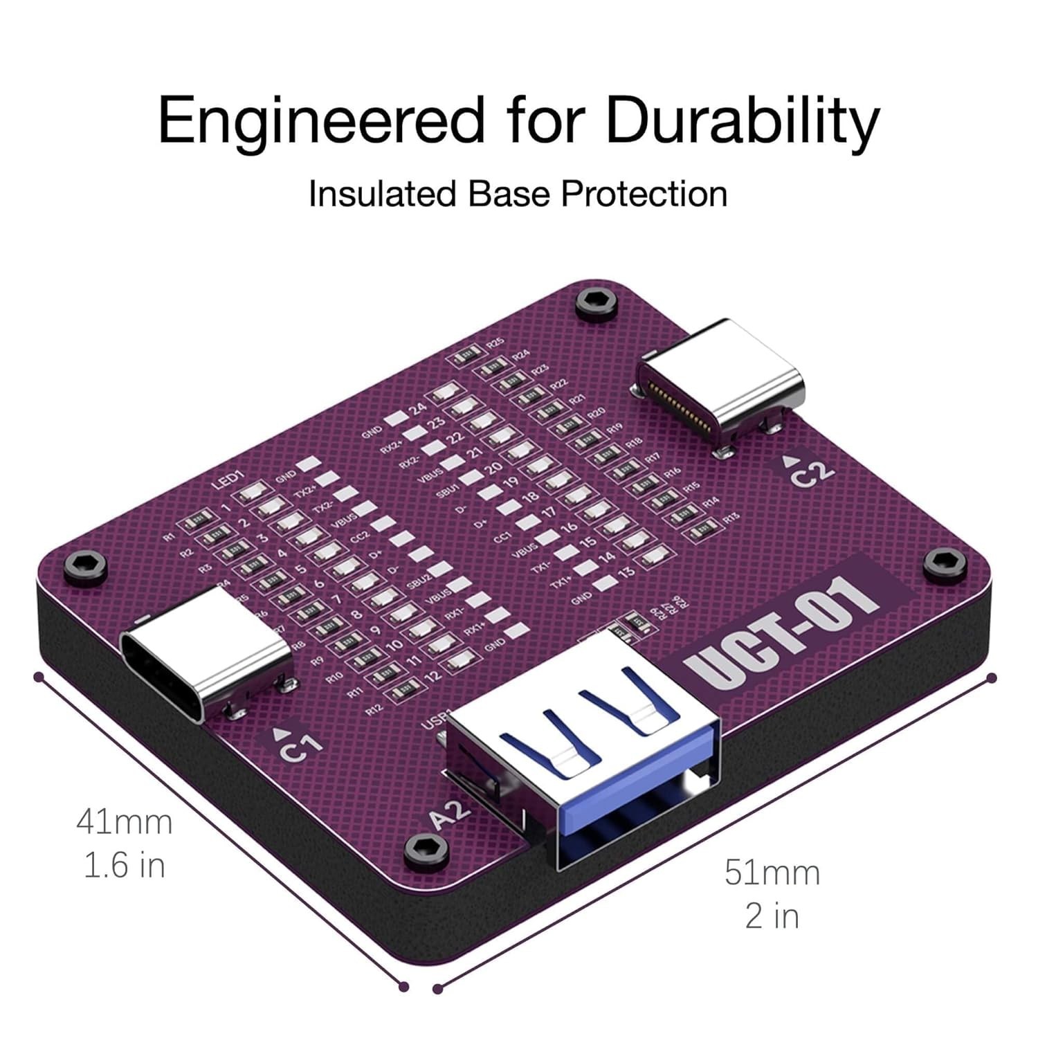 Professional USB Cable Tester & Analyzer - LED Continuity Checker for Type-C ...