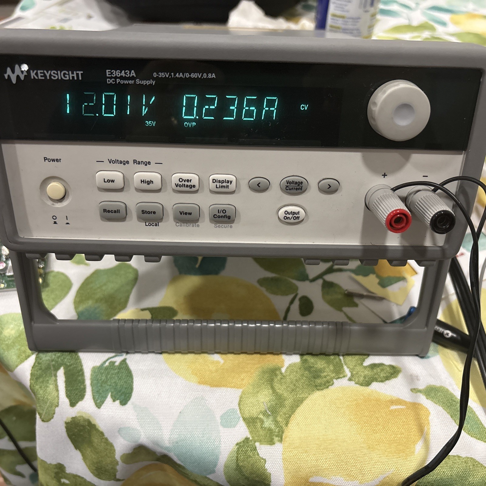 Agilent E3643A DC Power Supply, 0-35V, 1.4A / 0-60V, 0.8A