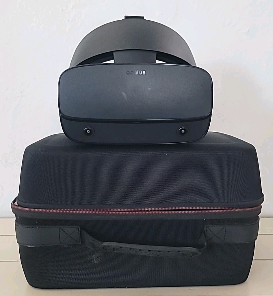 Oculus Rift S VR Headset Only PC-Powered Tested Working Meta Facebook Gaming