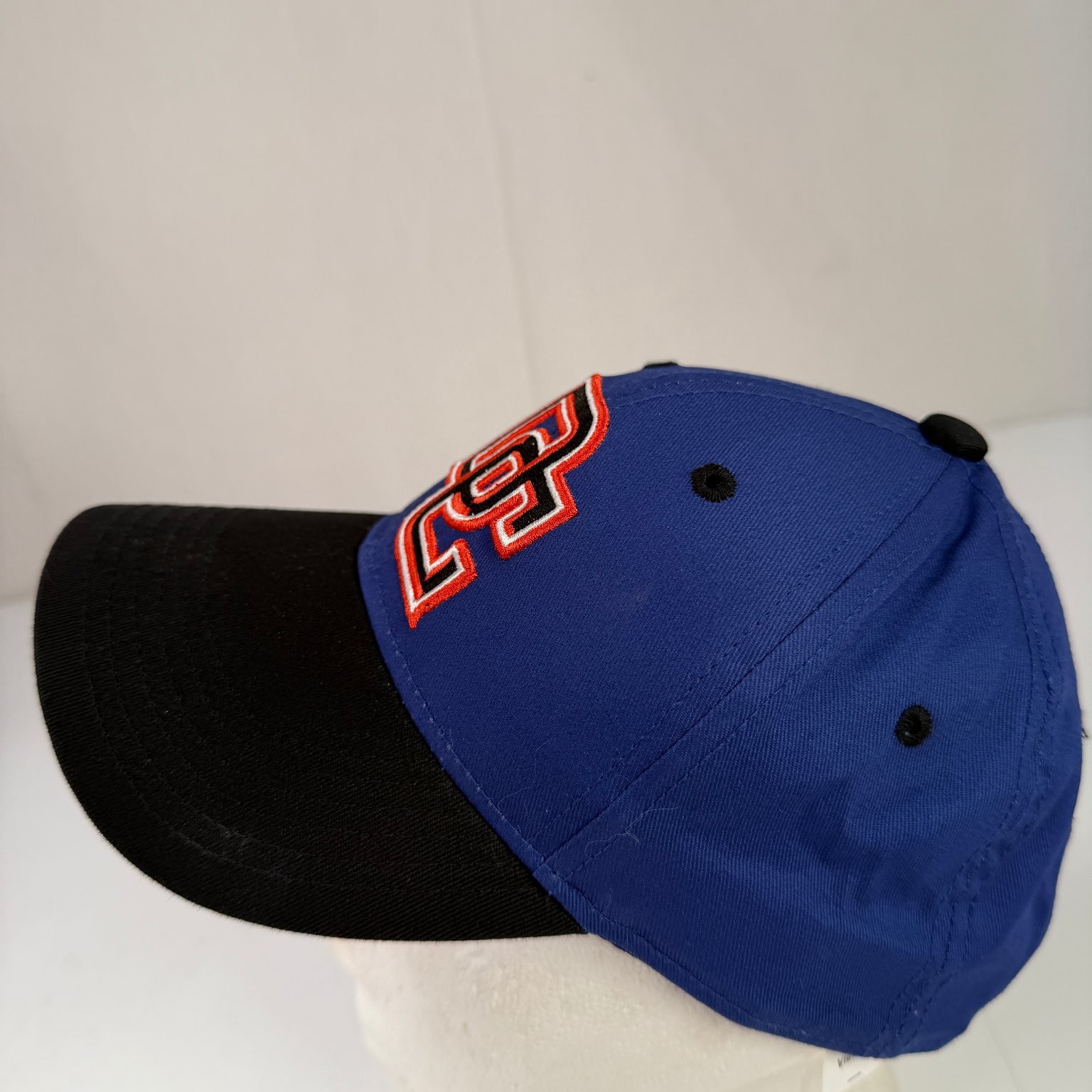 Boys Hat Blue Black Adjustable Snapback Embroidered Logo Cap