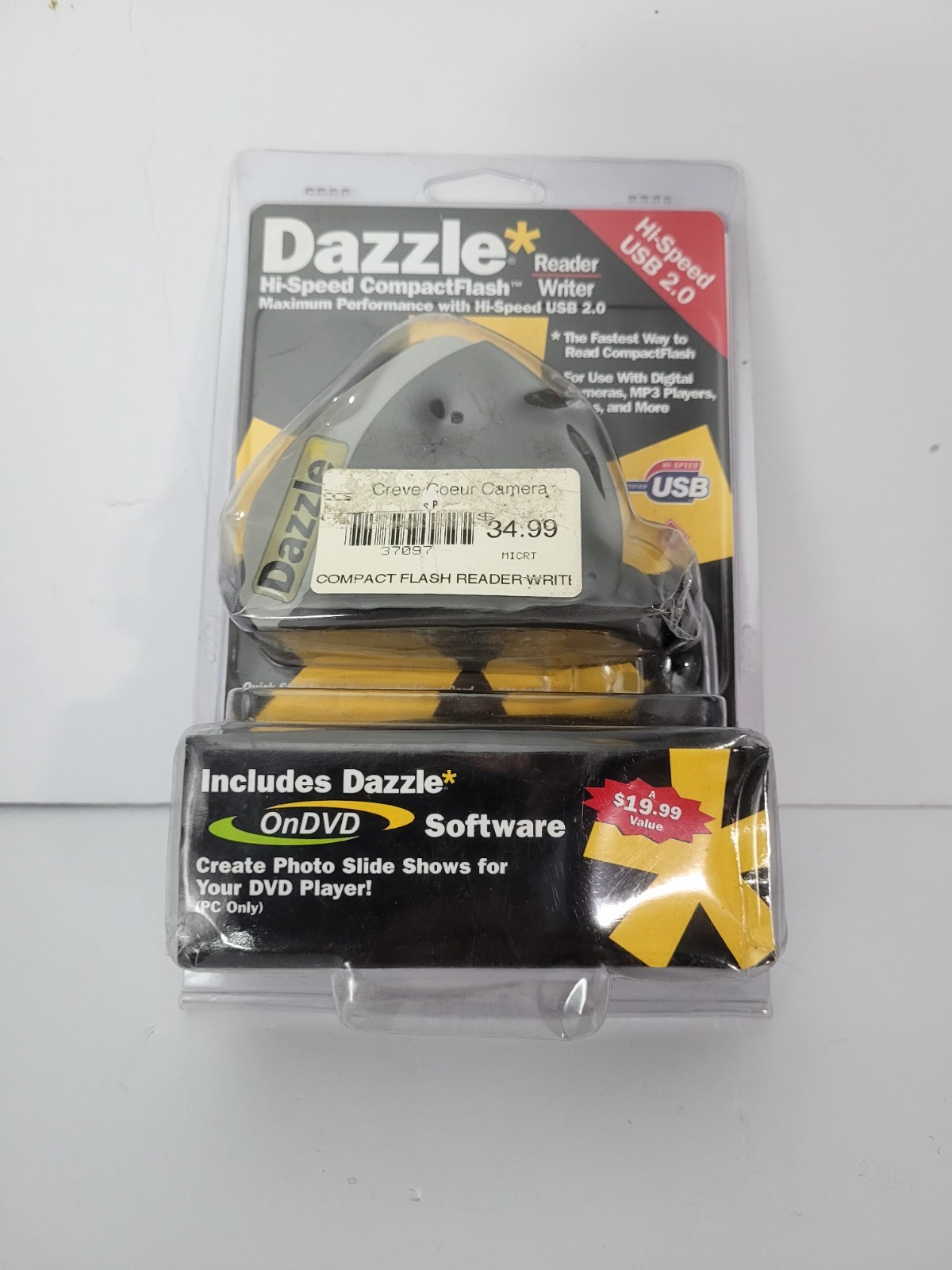 Dazzle CompactFlash Reader/Writer Digital Media Reader Software USB 2.0 NEW