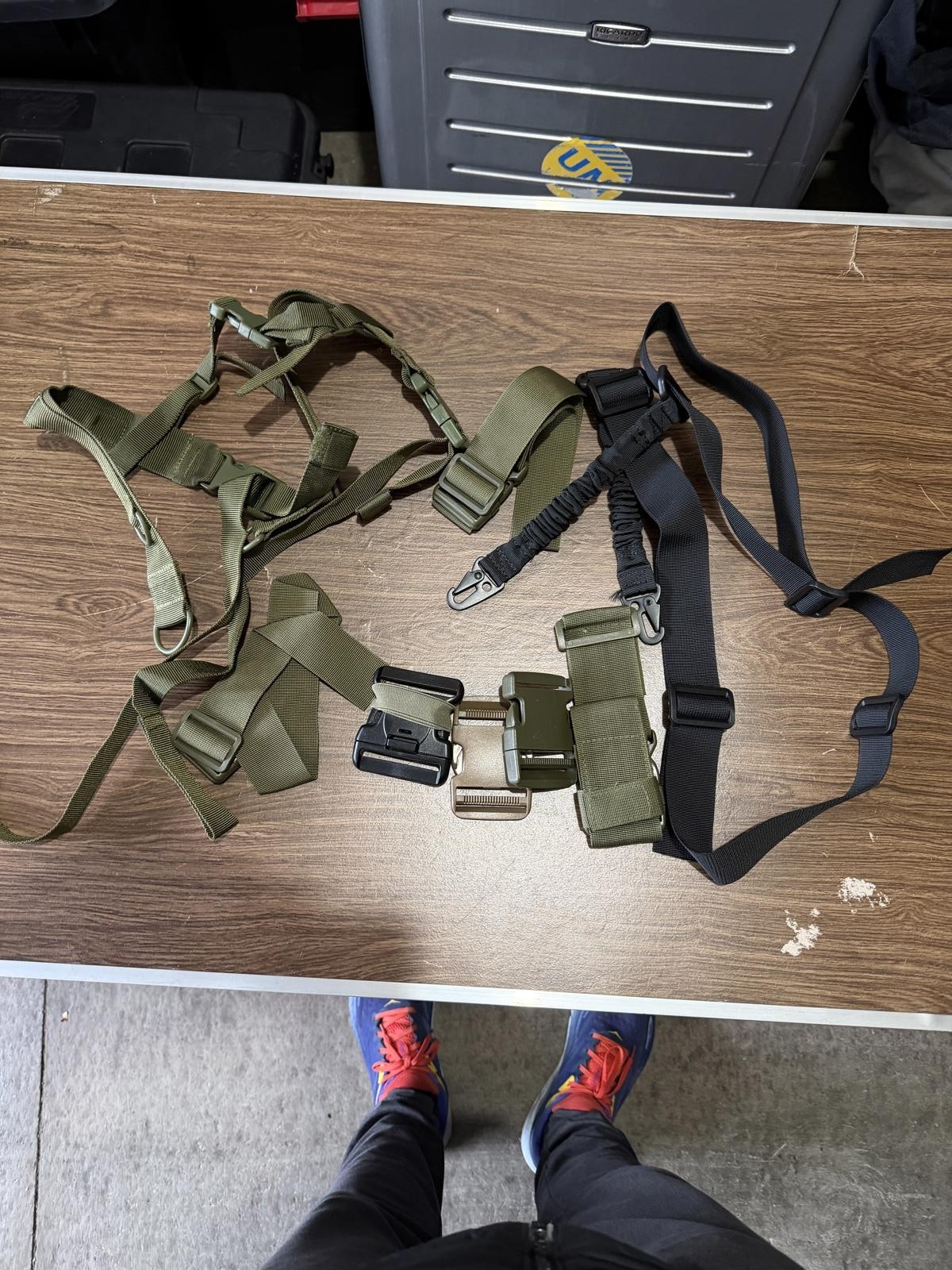Tactical Belt with Harness and Bungee Sling – Military Style Utility Set