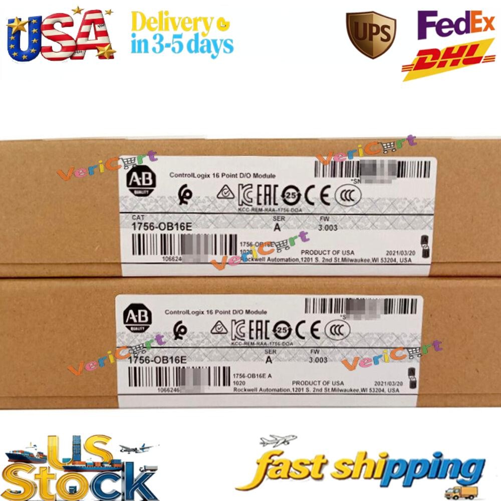 New Factory Sealed AB 1756-OB16E/ A ControlLogix 16 Point D/O Module 1756OB16E