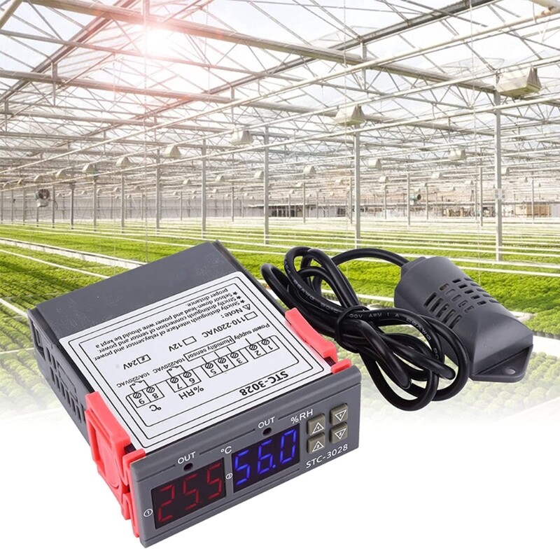 STC-3028 HumidityThermostat for Incubator Temperature Controller Heating Cooling