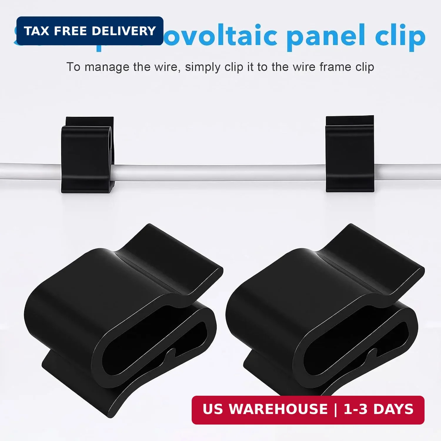 30 Pcs Trailer Frame Wire Clips, Solar Panel Clip, Plastic Wires Clip, Cable Cli