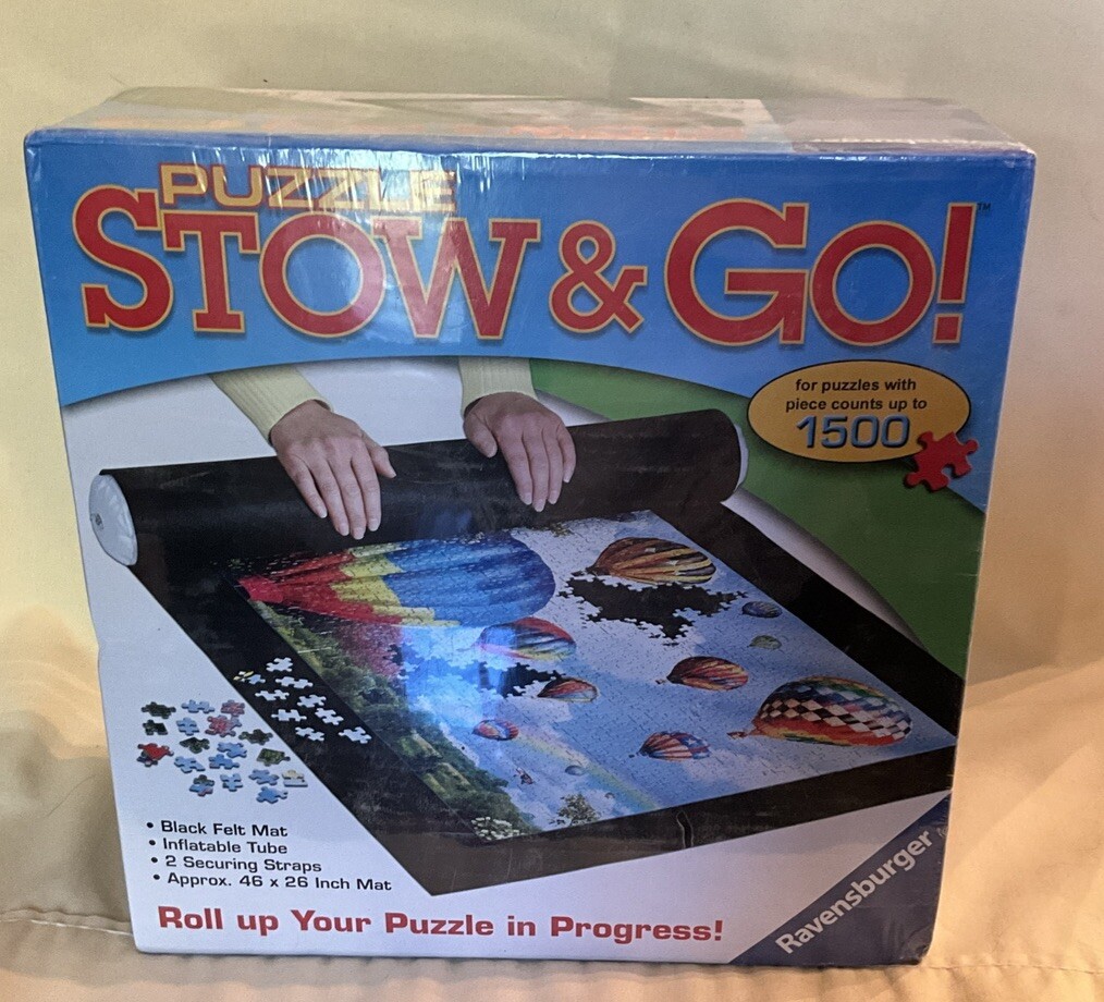 New Sealed Ravensburger Puzzle Stow and Go Storage System roll up mat 46 x 26