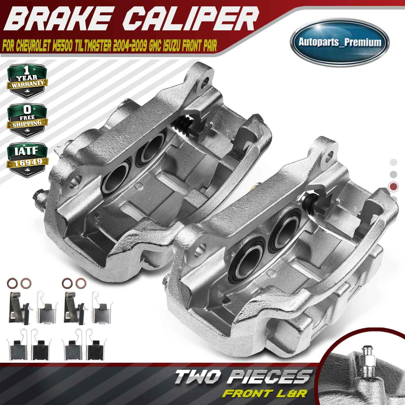 Pair Front Side Brake Caliper for Chevrolet W5500 Tiltmaster LCF 4500 GMC Isuzu