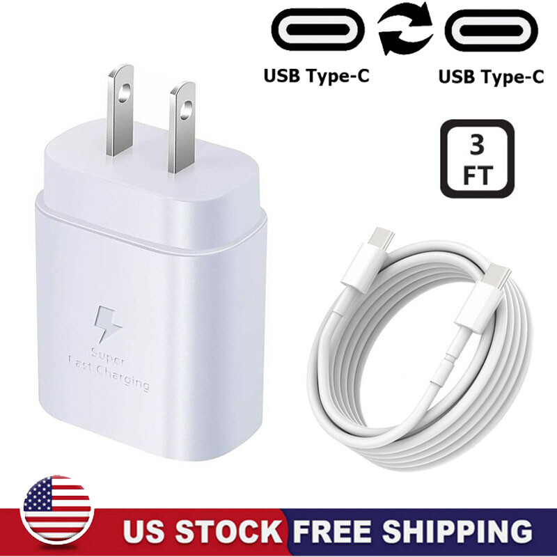 Original Super Fast Wall Charger+Type C Cable For Samsung A06 A16 A26 A36 56 A35