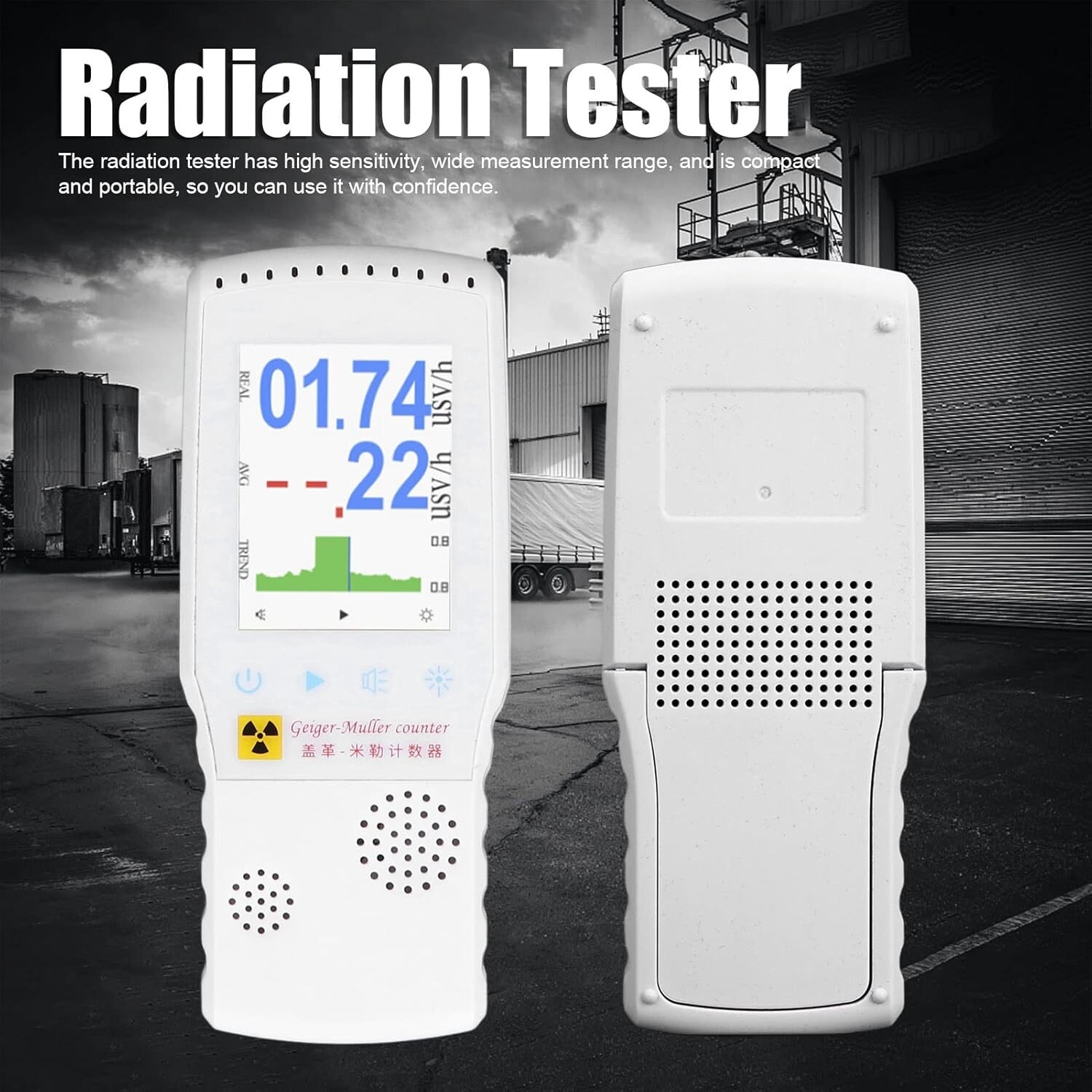 M06 Color Geiger Counter Nuclear Radiation Detector Dosimeter Beta, Gamma, X-Ray