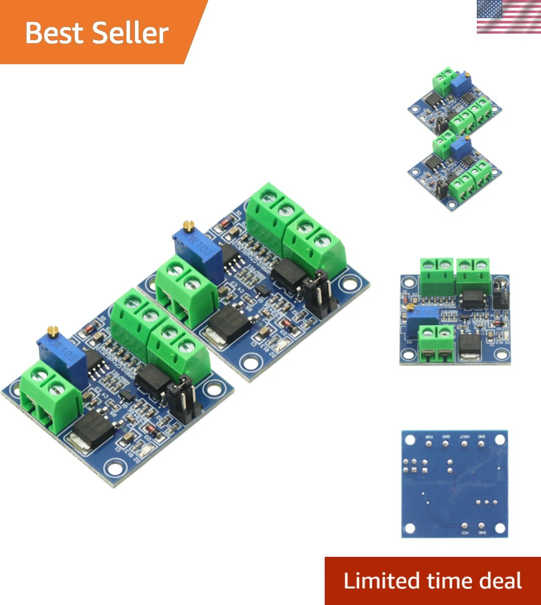 Professional 2PCS PWM to Voltage Modules - 0-10V Output for Electronics Projects