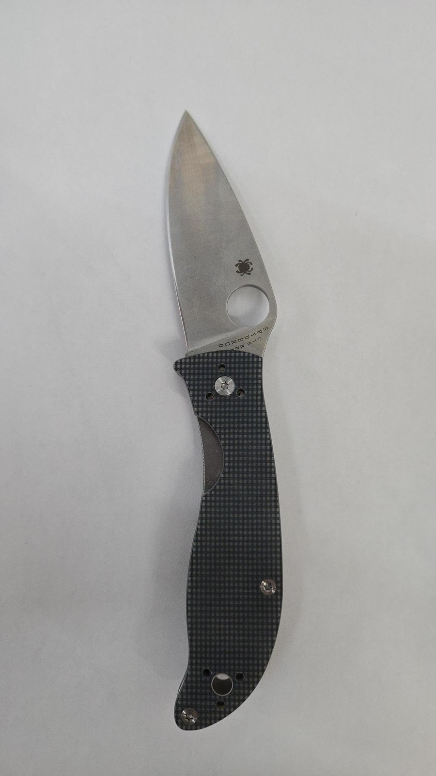 Spyderco Folding Knife Polestar G-10 Grey Plain Edge C220GPGY