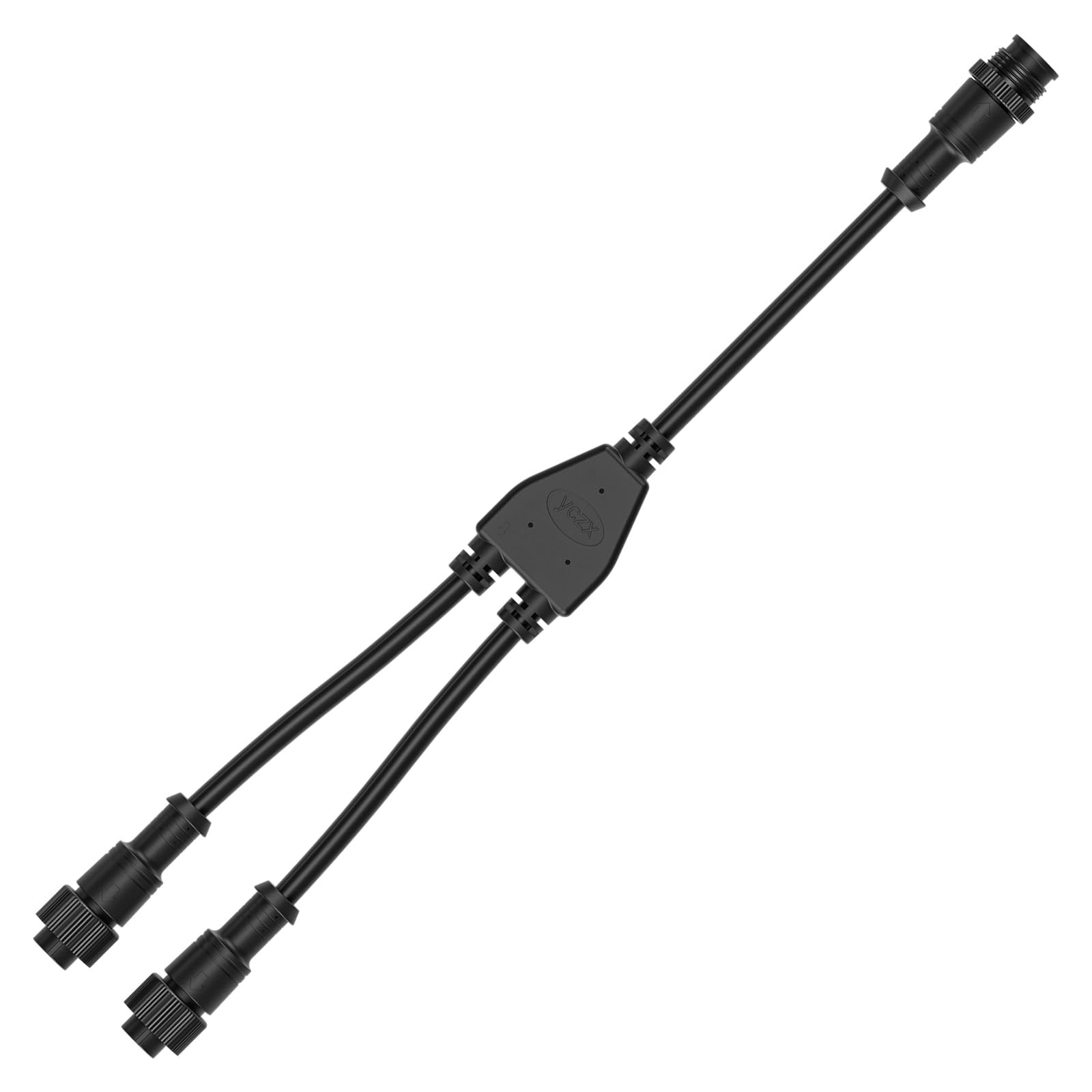 3 Core 3 pin Big Size IP67 Y Shape 1 Male-Divided-2 Female Splitter Connctor ...