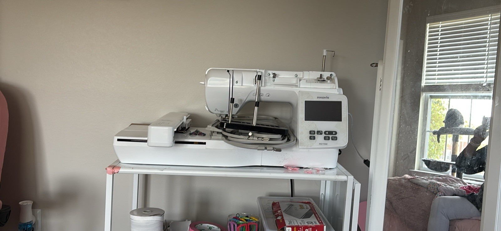 Open Box Brother NQ1700E Computerized Embroidery Machine 6X10 Hoop Zero Stitches