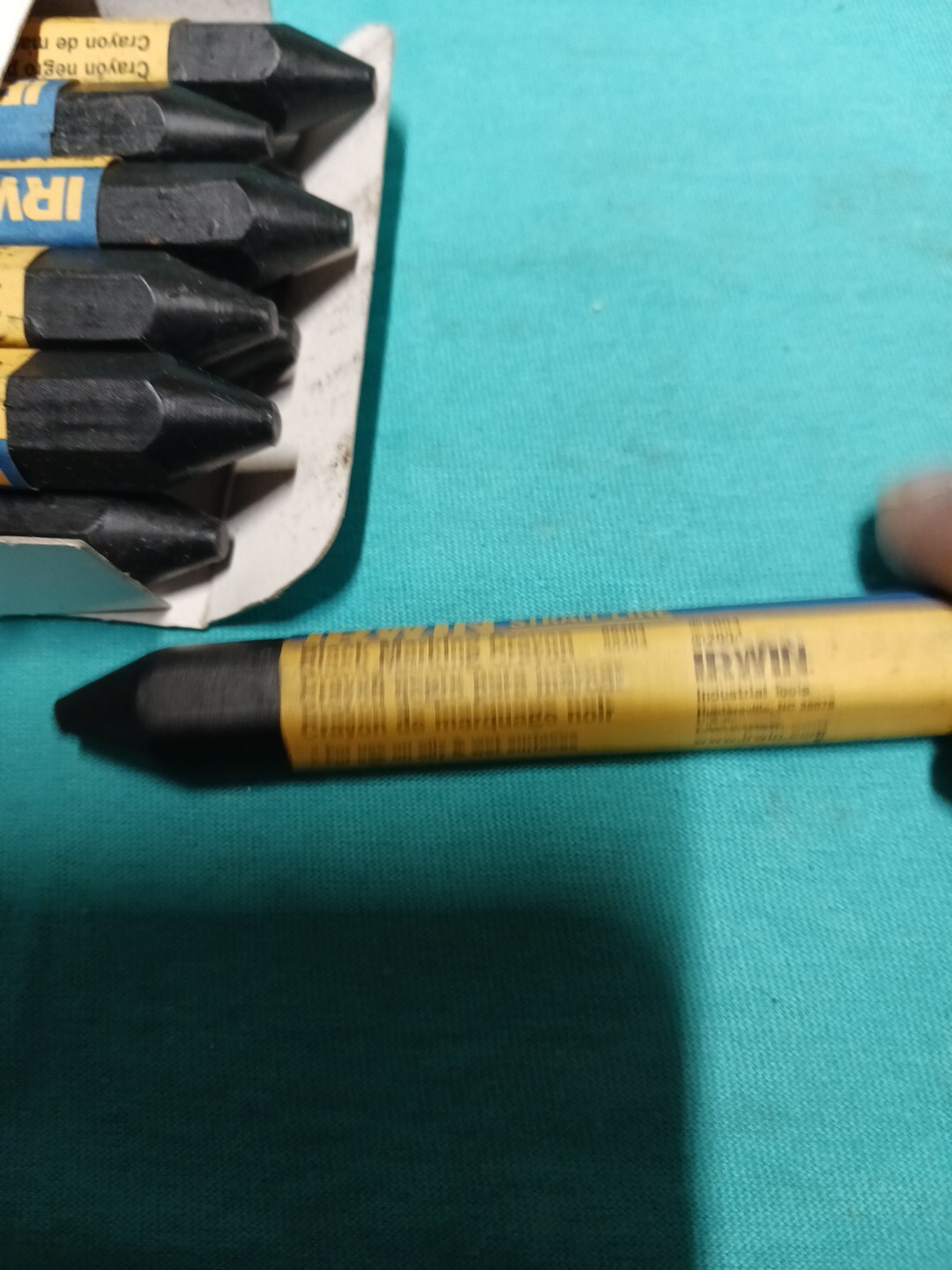 Irwin Strait-line Marking Crayons 12pk. Black 66404 Lumber