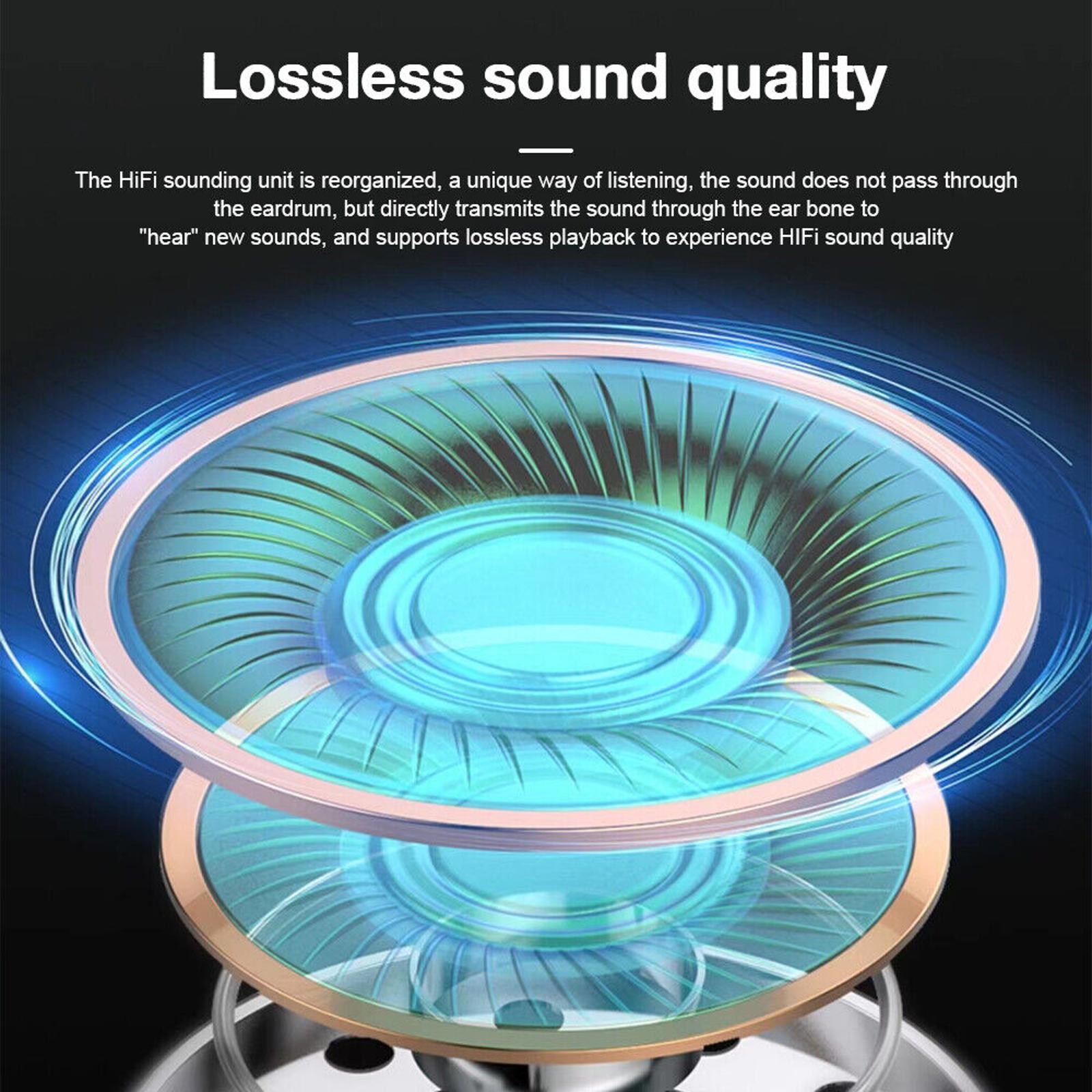 Bone Conduction Earbuds Wireless Bluetooth 5.2 Headphone HiFi Stereo Headset