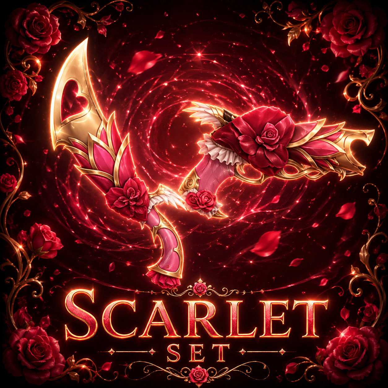 Scarlet set  MVSD Murderers VS Sheriff Duels | gun + knife