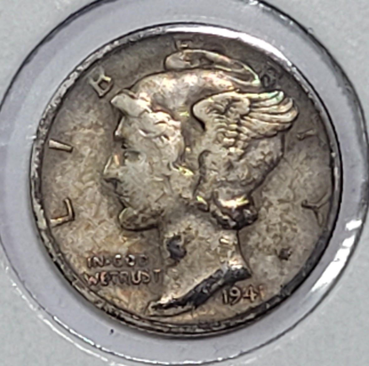 1941-S & 1945-D 10c Mercury Silver Dimes VF-XF