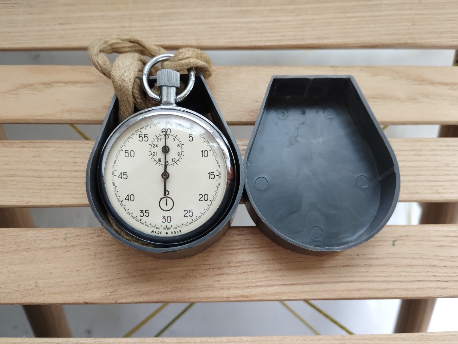 Stopwatch Mechanical Agat USSR One button. 15 Jewels. 1970th witch oroginal box