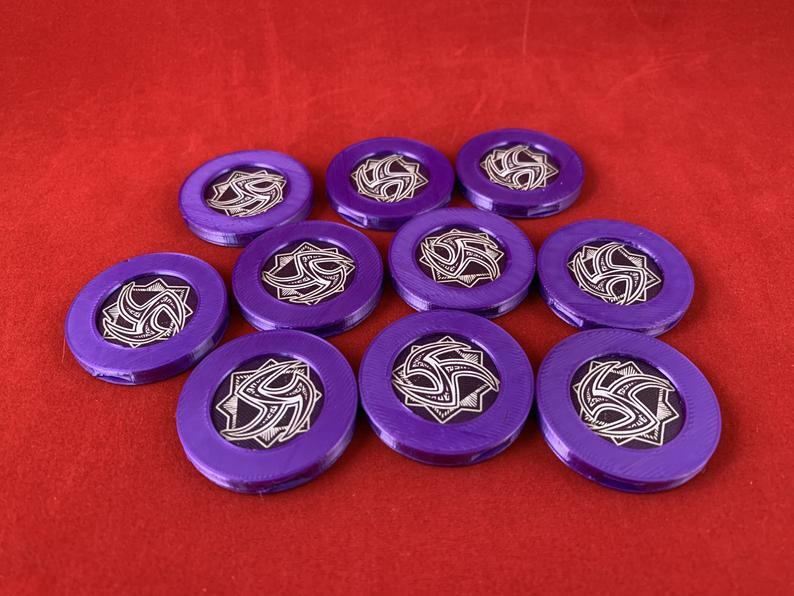 Chaos Bag Token Capsules - Blessings & Curses compatible with Arkham Horror LCG