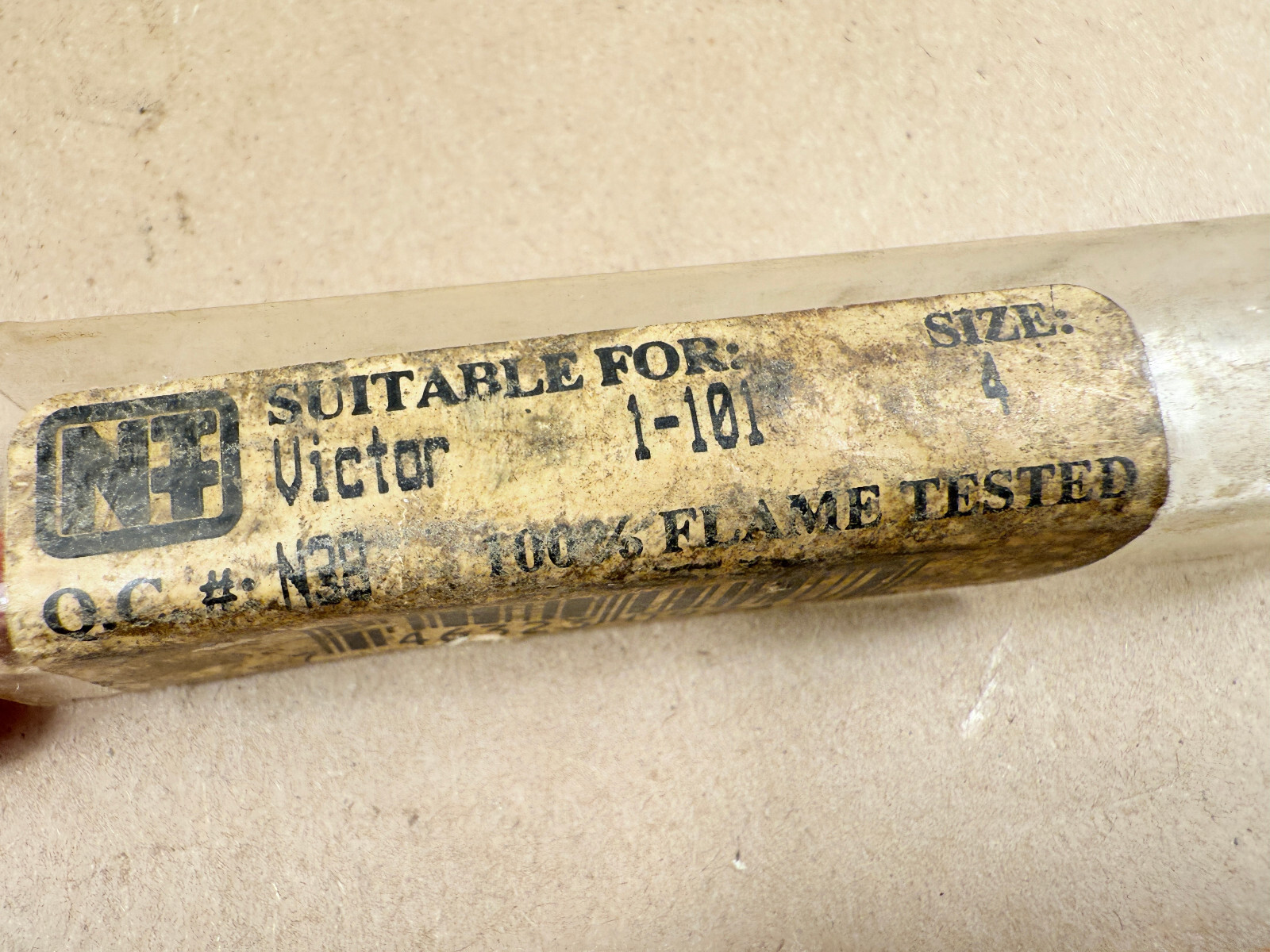 NOS NTT 1-101 No. 4 CUTTING TORCH TIP REPLACEMENT FOR VICTOR - FREE SHIP