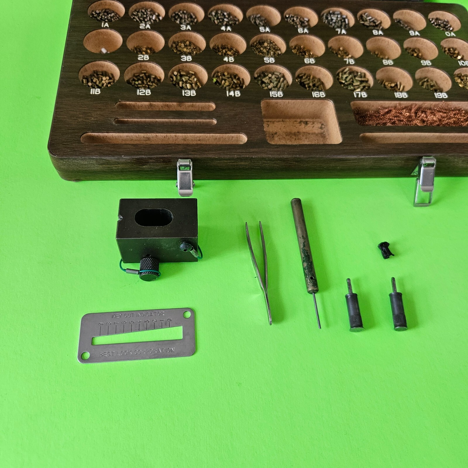 BEST LOCKS Core Combinating Pin Kit - RARE Wood Kit - Almost Impossible To Find!