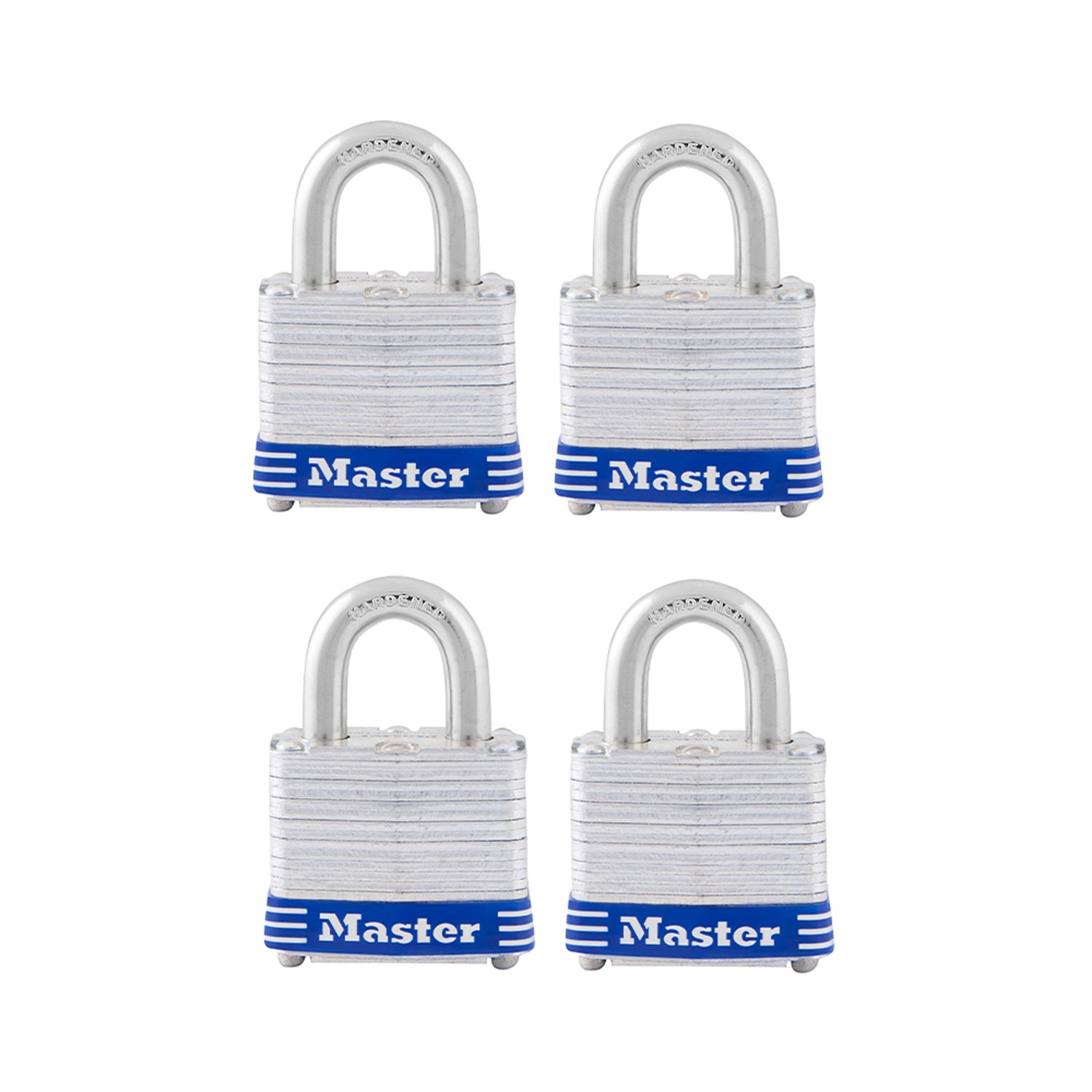 Master Lock 3008D Steel Double Locking Keyed Alike Padlock 1.25 L in. 3 Pack