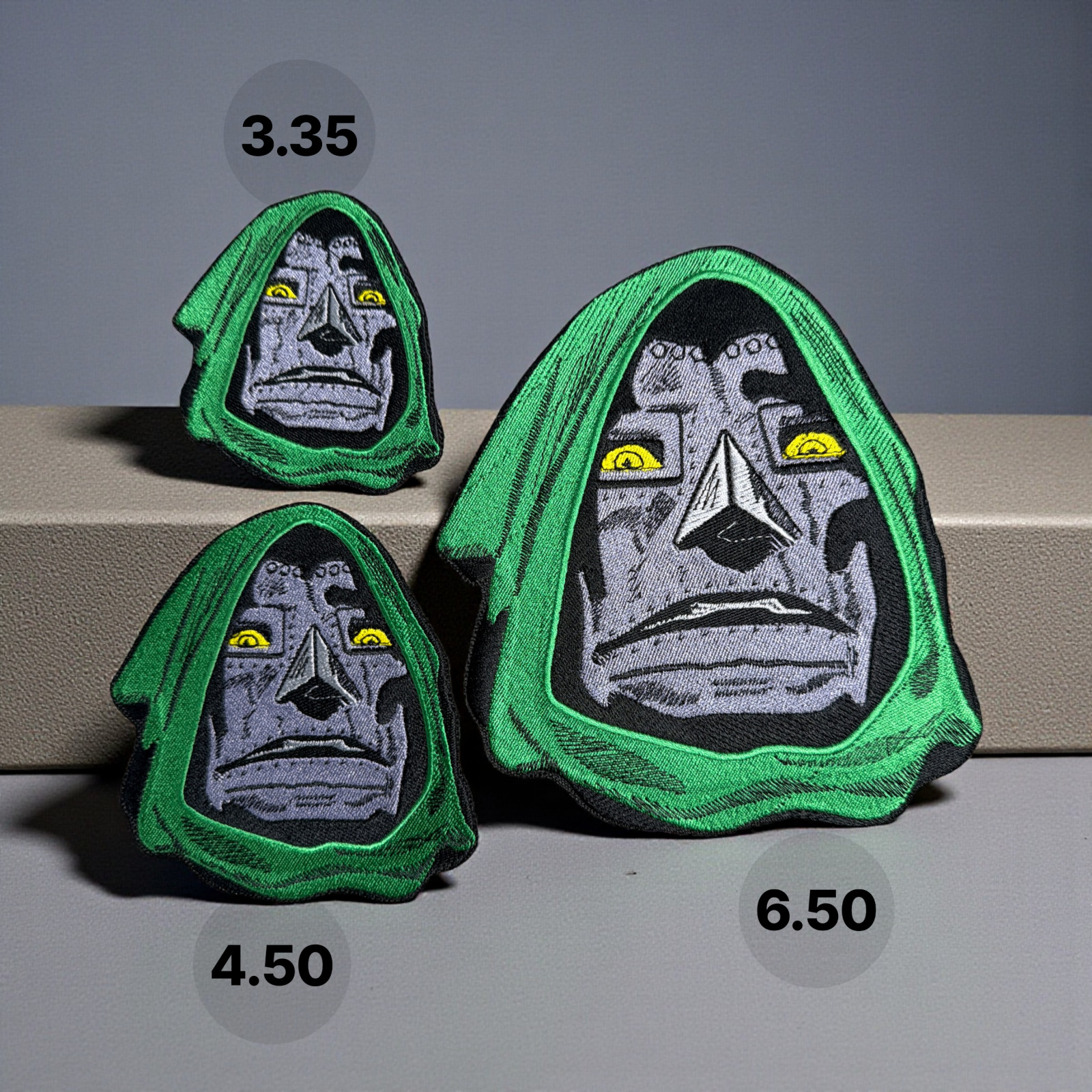Dr Doom Embroidery Patch Multi Sizes 3" - 6.5"