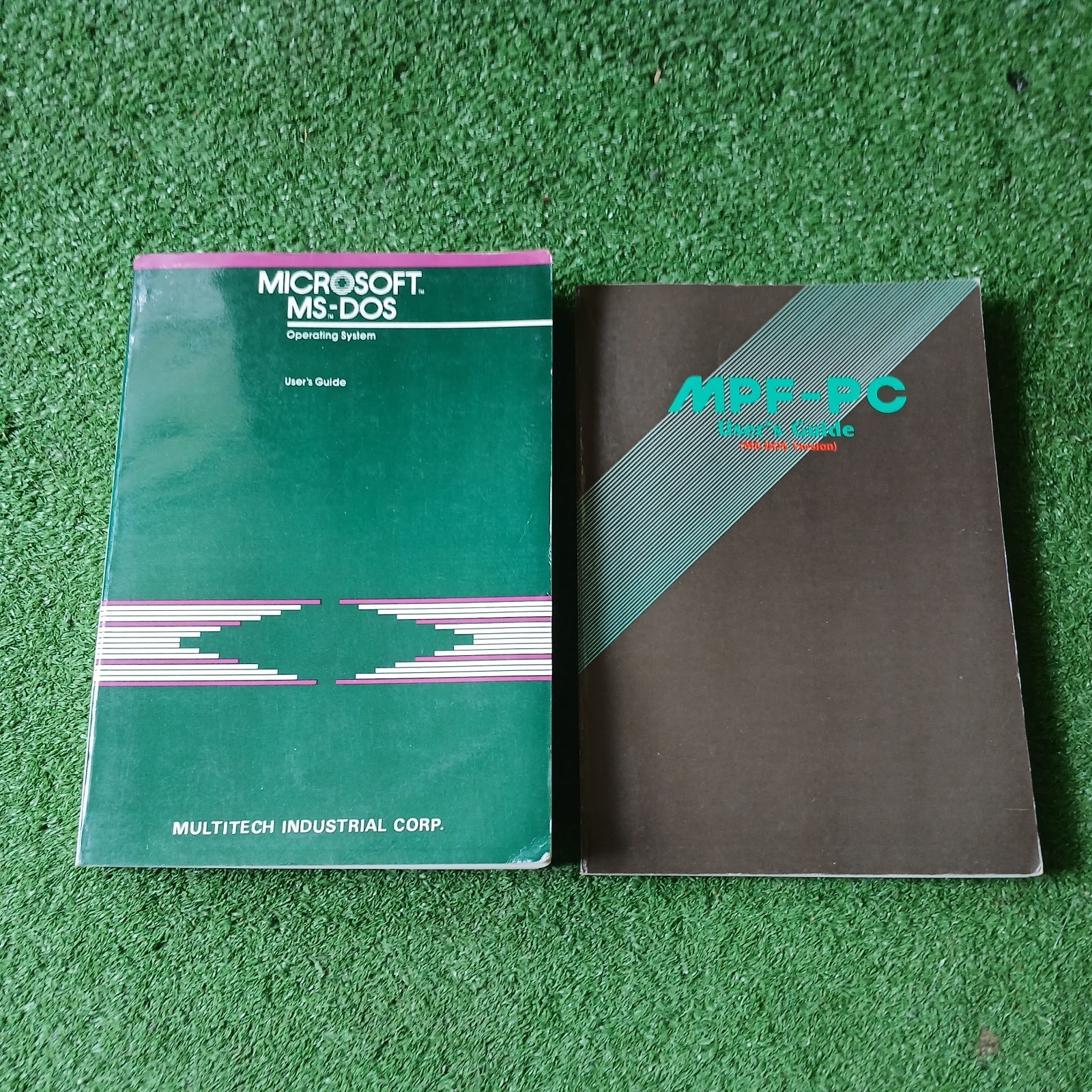 2 MICROSOFT MS-DOS/MPF-PC USER MANUALS 1983,1985 MULTITECH INDUSTRIAL CORP VTG