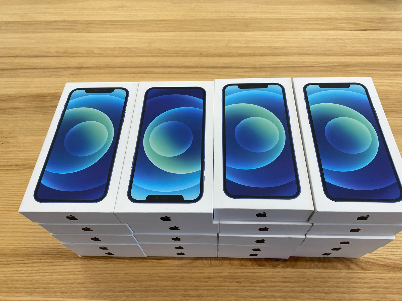 Lot Of 20 Apple iPhone 12 Blue 64GB original authentic BOX ONLY