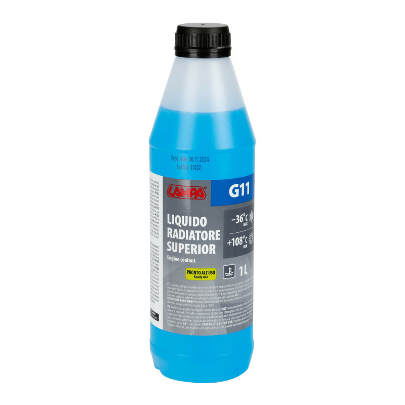 G11 Superior Blue Radiator Antifreeze Liquid -36°c 1l Anti-corrosion Coolant