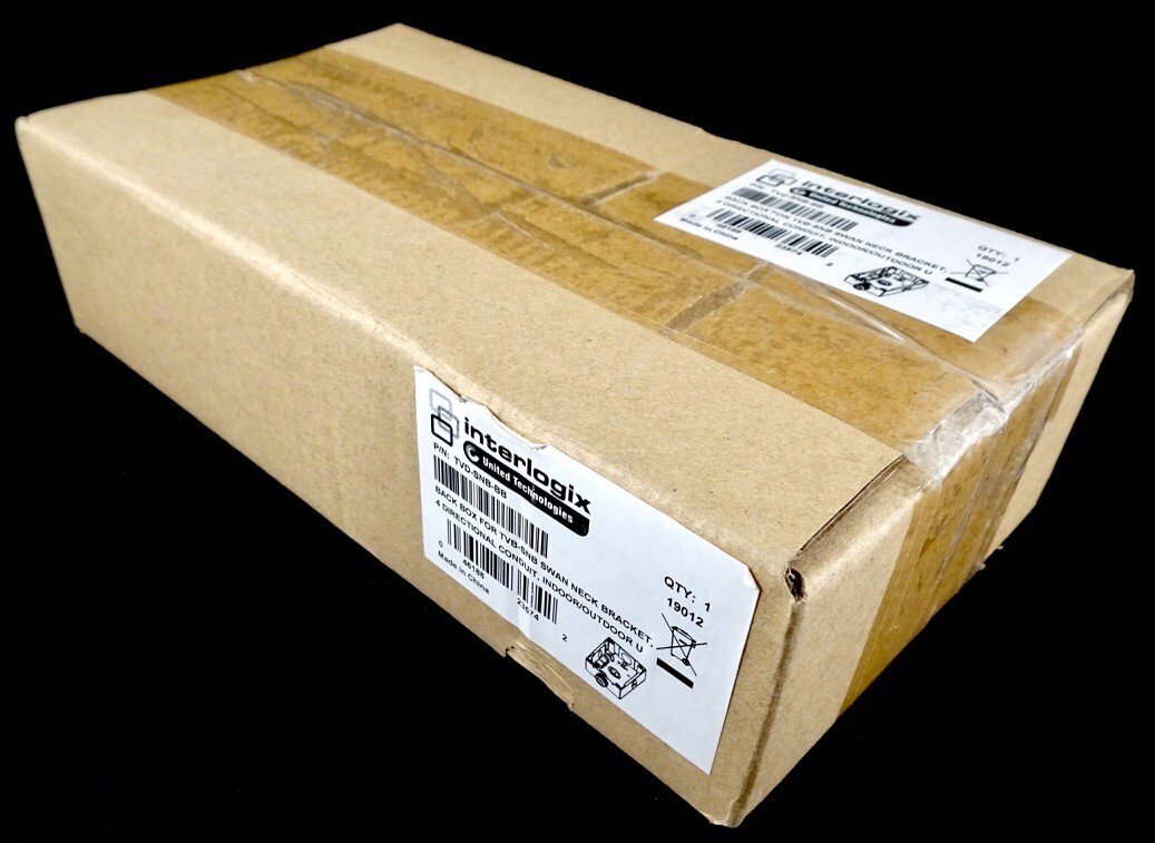 Interlogix Back Box For TVD-SNB-BB Swan Neck Bracket, New In Box