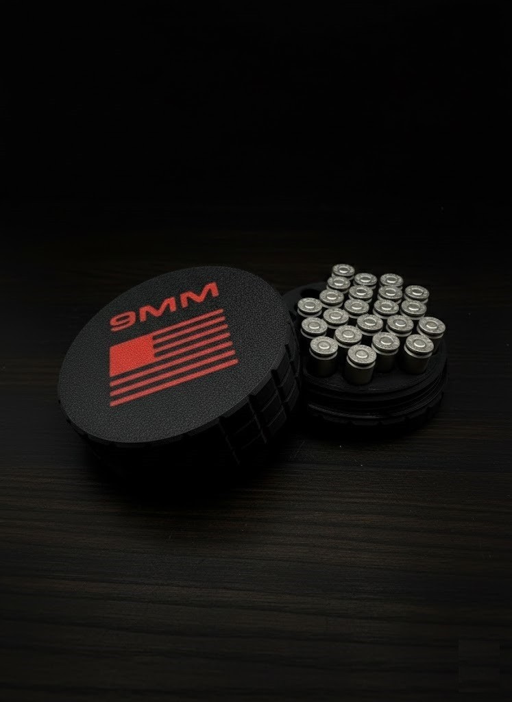 9mm Ammo Box USA Flag Design (Same Day Ship)