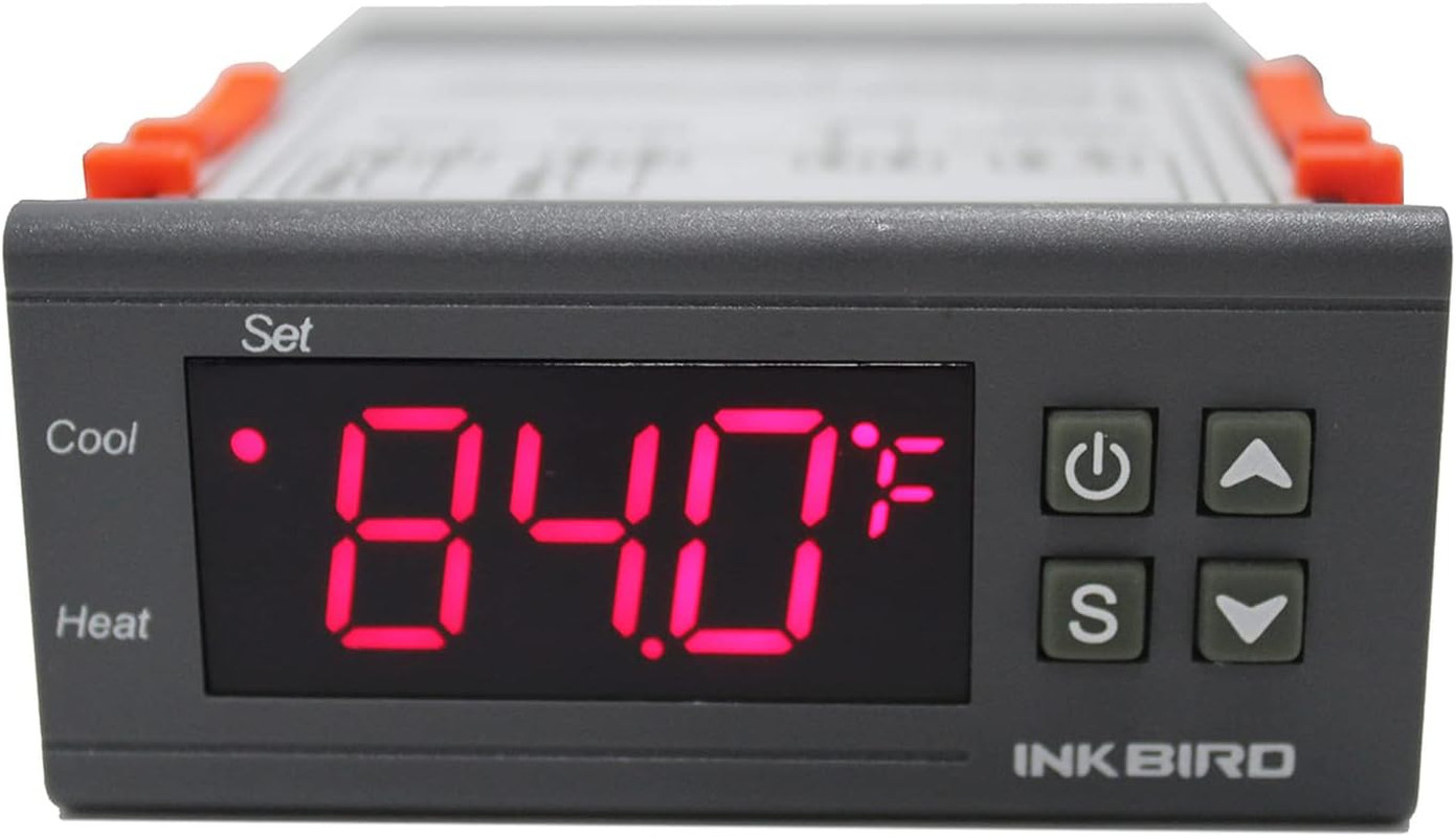 Inkbird Dual Stage DV 12V Digital Temperature Controller Fahrenheit Thermostat H