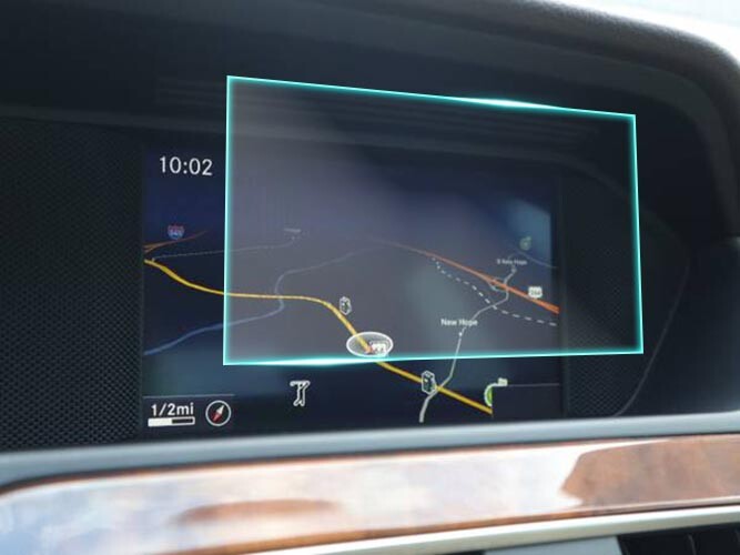 Crystal Clear Screen Protector for 2014 Mercedes Benz C300 Vehicle Navigation