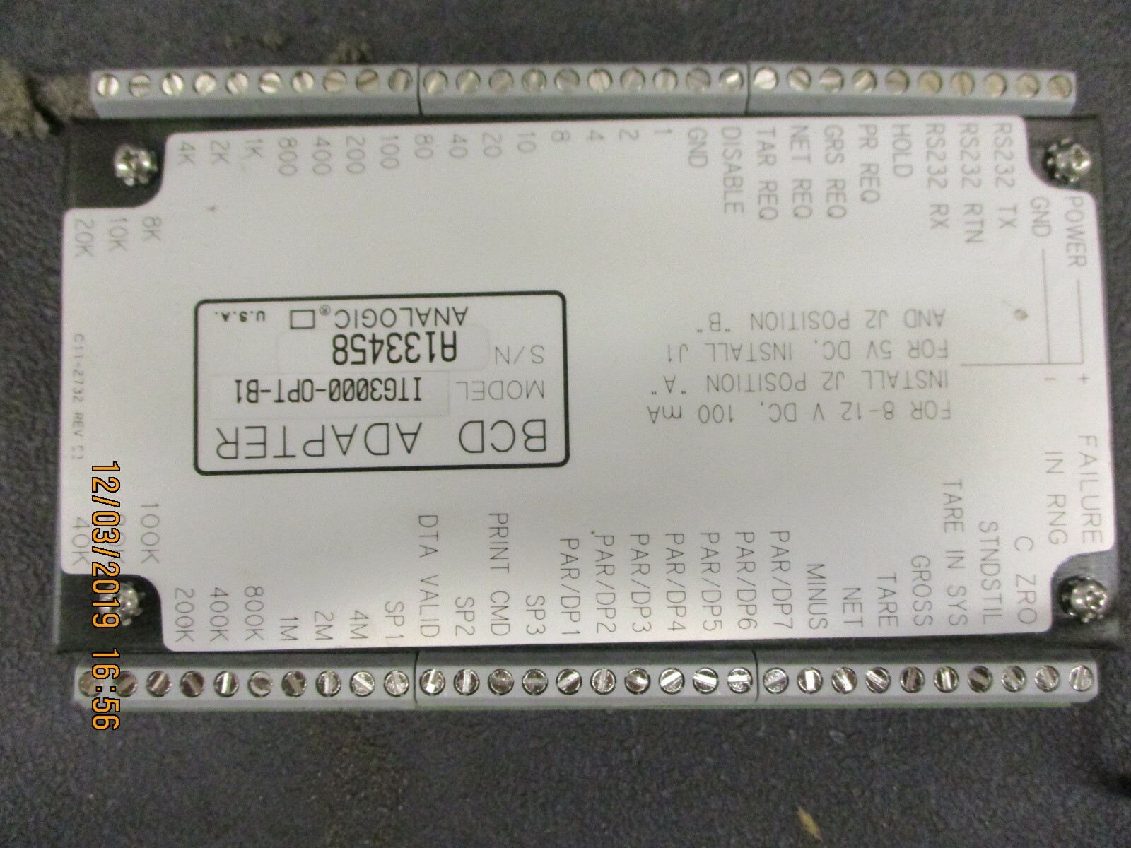 ANALOGIC - ITG3000-OPT-B1 - C-SCRAN MODULE
