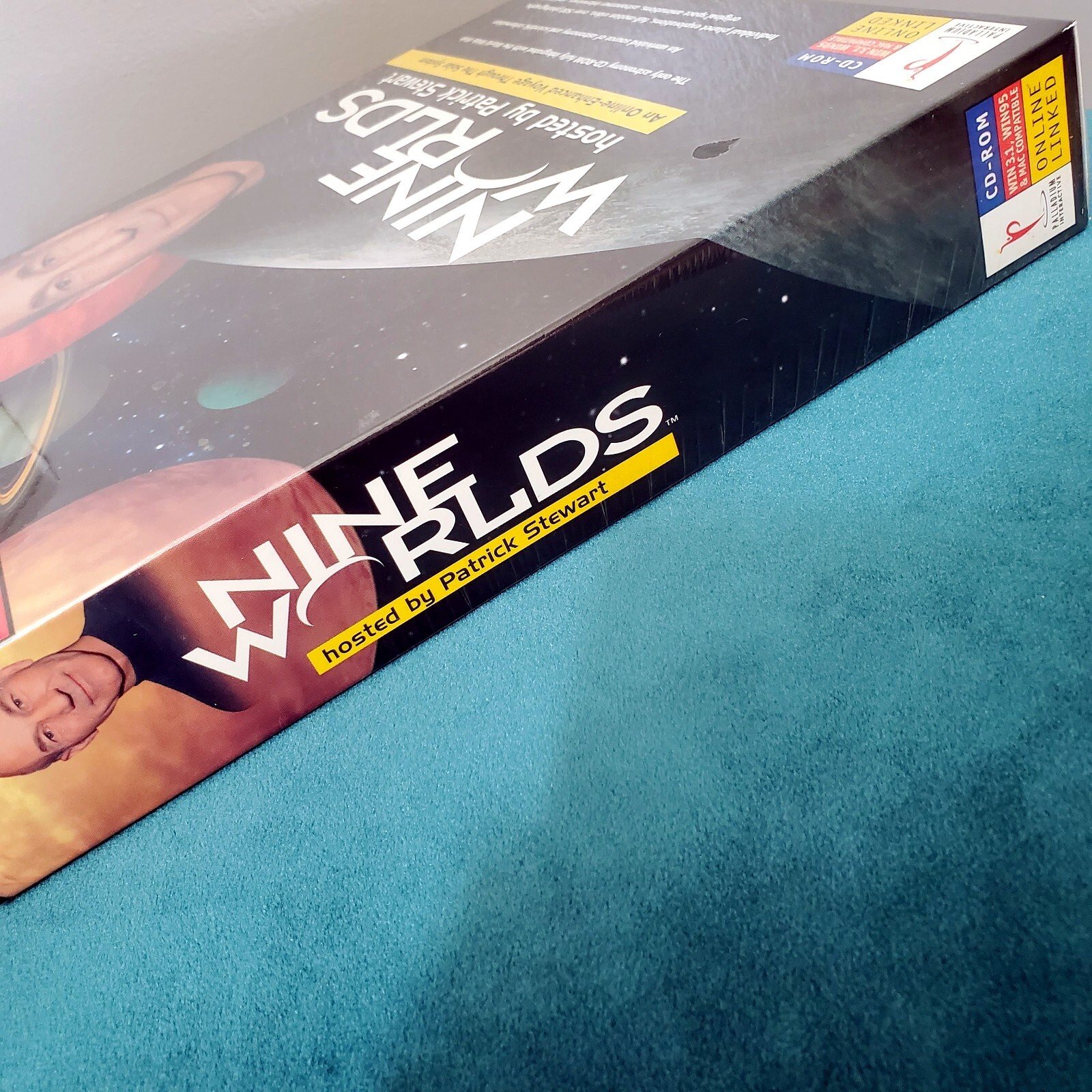 Nine Worlds Hosted By Patrick Stewart CD ROM Sealed Palladium Interactive 1996