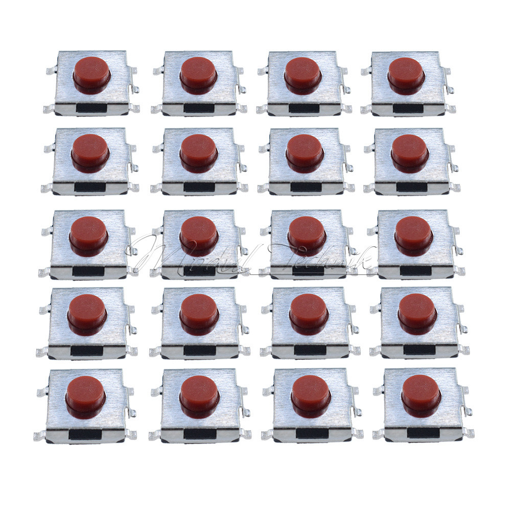 100PCS SPST Mini Micro Momentary Tactile Push PCB Button Switch 6x6 3.1mm-13mm-